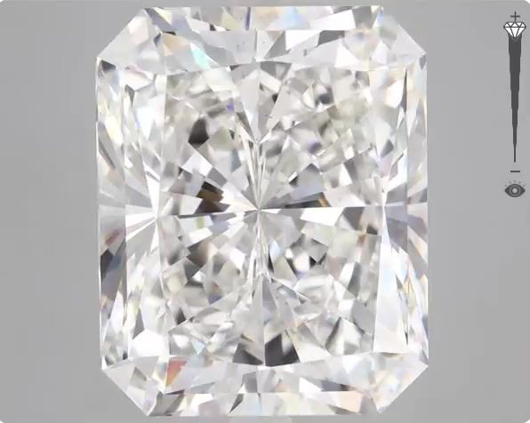12.56 Carat RADIANT Shape G Colour VS1 Clarity  Cut - White Lab Diamond - 49712