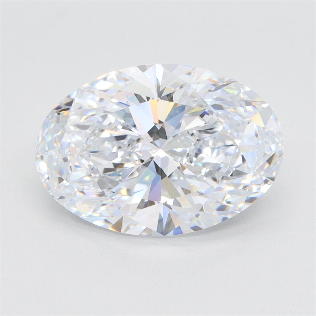 4.09ct Oval F IF Lab-Grown Diamond