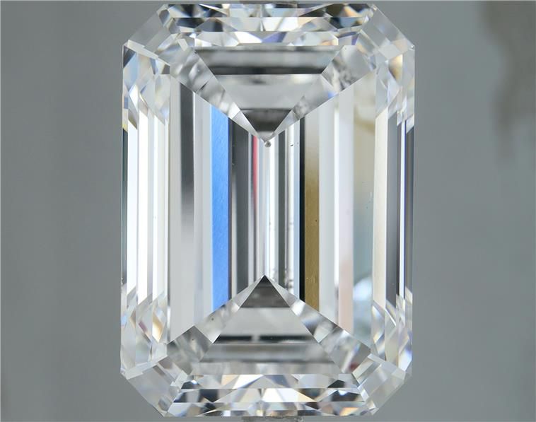 10.01 Carat EMERALD Shape E Colour VS2 Clarity  Cut - White Lab Diamond - 78871
