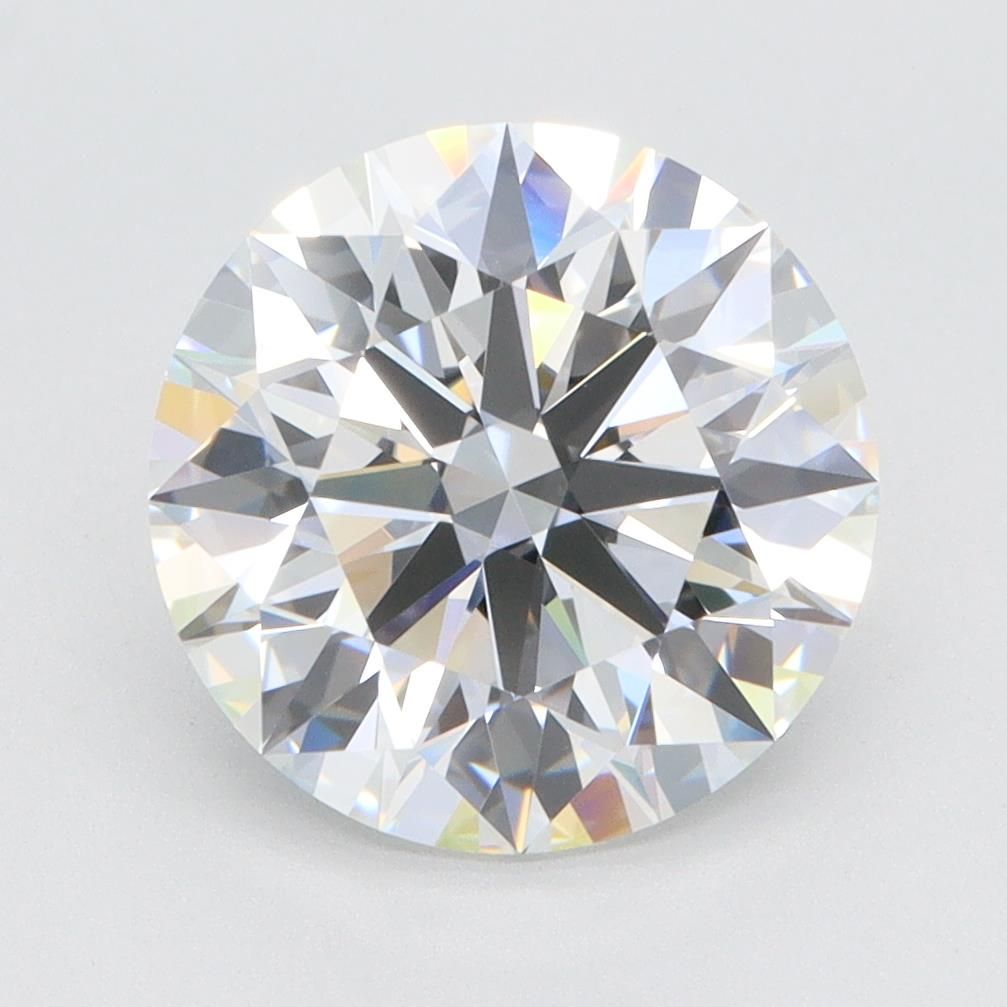 3.66ct Round F IF Lab-Grown Diamond