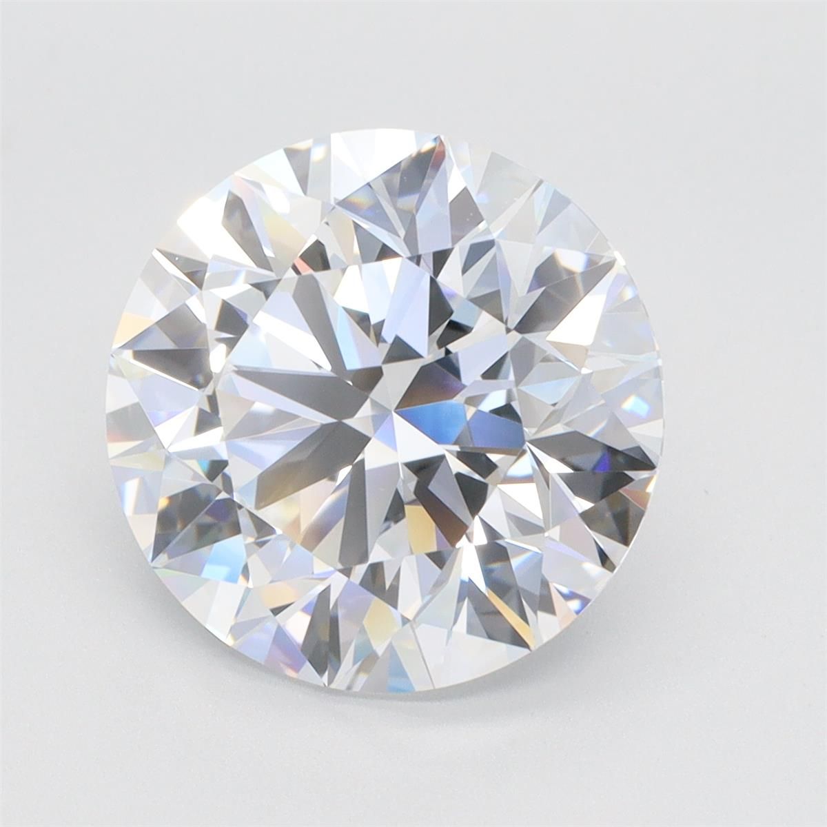 6.1ct Round F VVS1 Lab-Grown Diamond