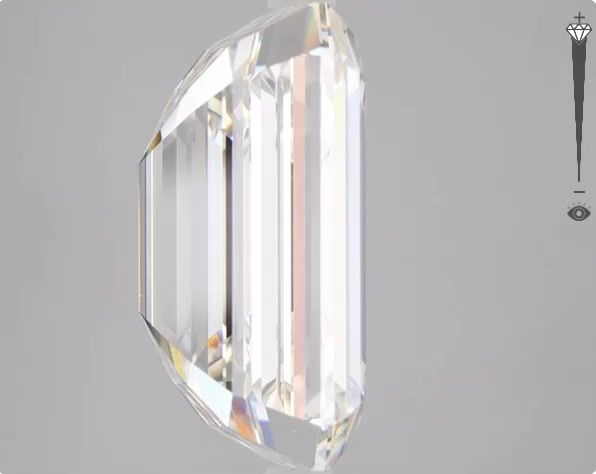 11.20 Carat EMERALD Shape H Colour VVS2 Clarity  Cut - White Lab Diamond - 49949