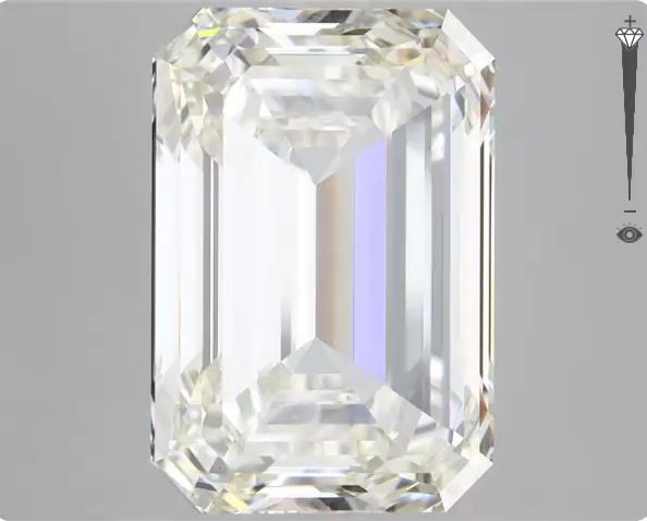 10.62 Carat EMERALD Shape I Colour VS1 Clarity  Cut - White Lab Diamond - 49899