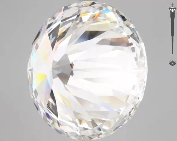 10.22 Carat ROUND Shape G Colour VVS2 Clarity  Cut - White Lab Diamond - 50074