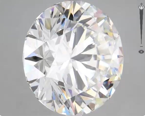 10.10 Carat ROUND Shape G Colour VS2 Clarity  Cut - White Lab Diamond - 119556