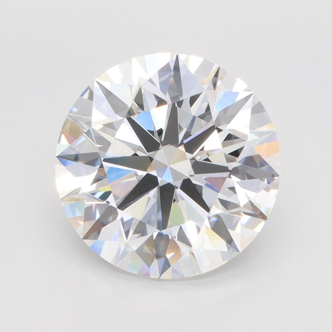 4.58ct Round F IF Lab-Grown Diamond