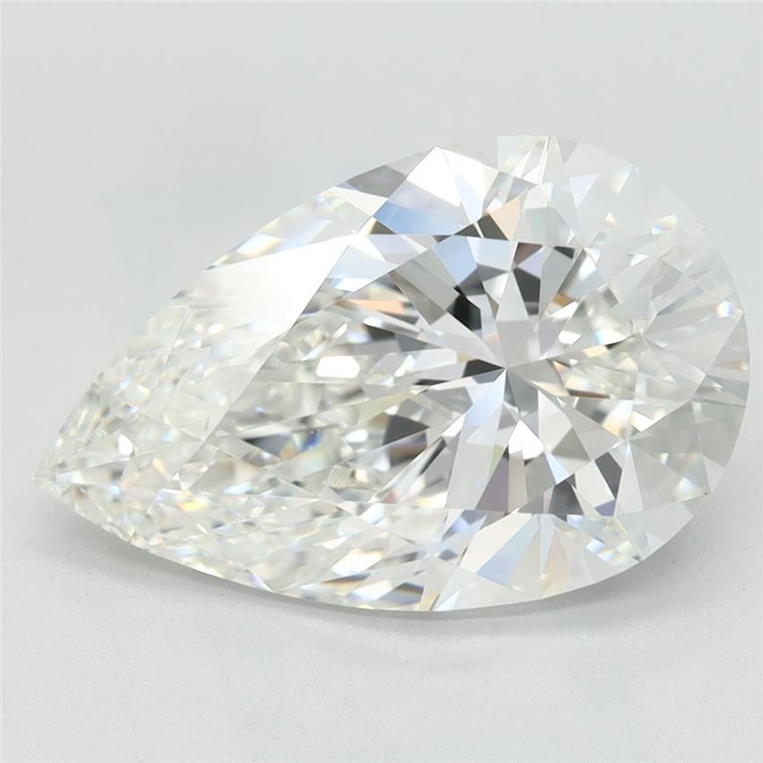3.66ct Pear F IF Lab-Grown Diamond