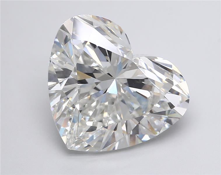 15.08 Carat HEART Shape G Colour VS1 Clarity  Cut - White Lab Diamond - 7531