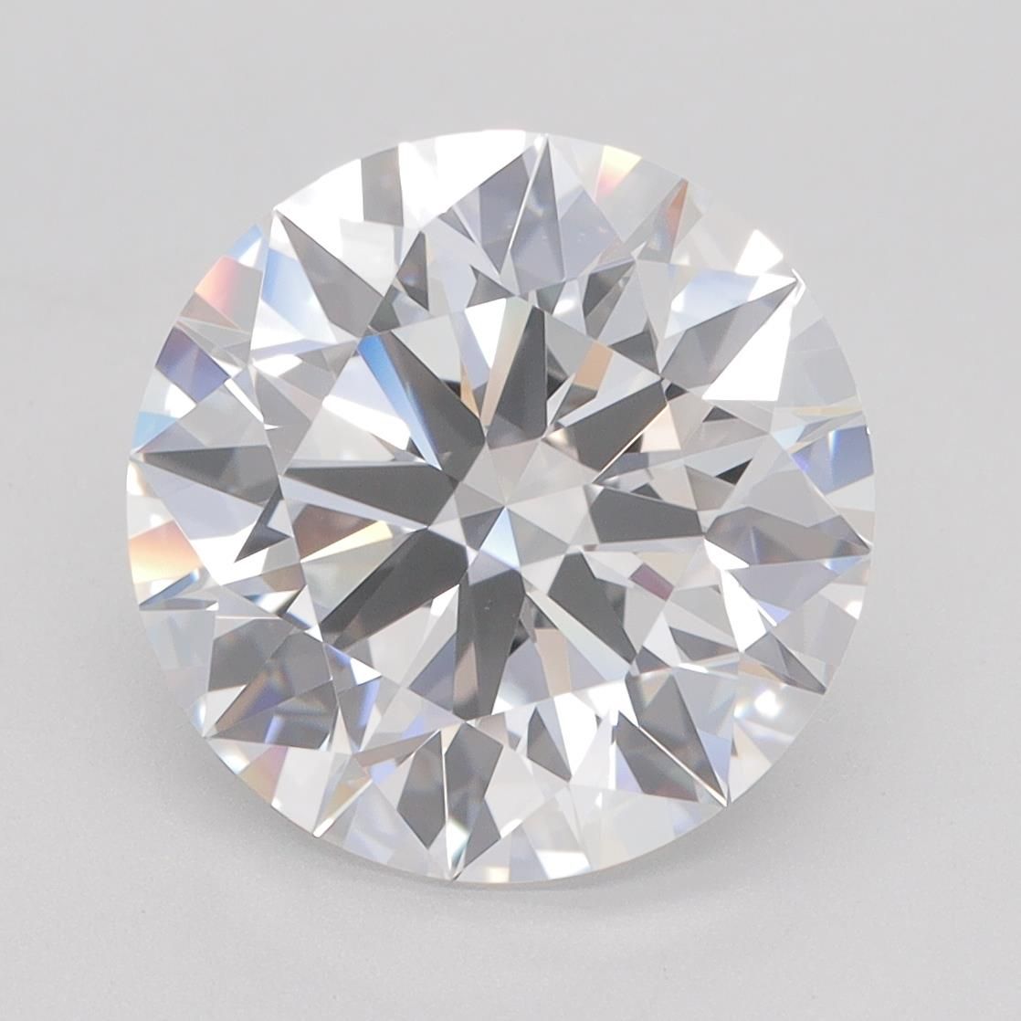 4.7ct Round F IF Lab-Grown Diamond