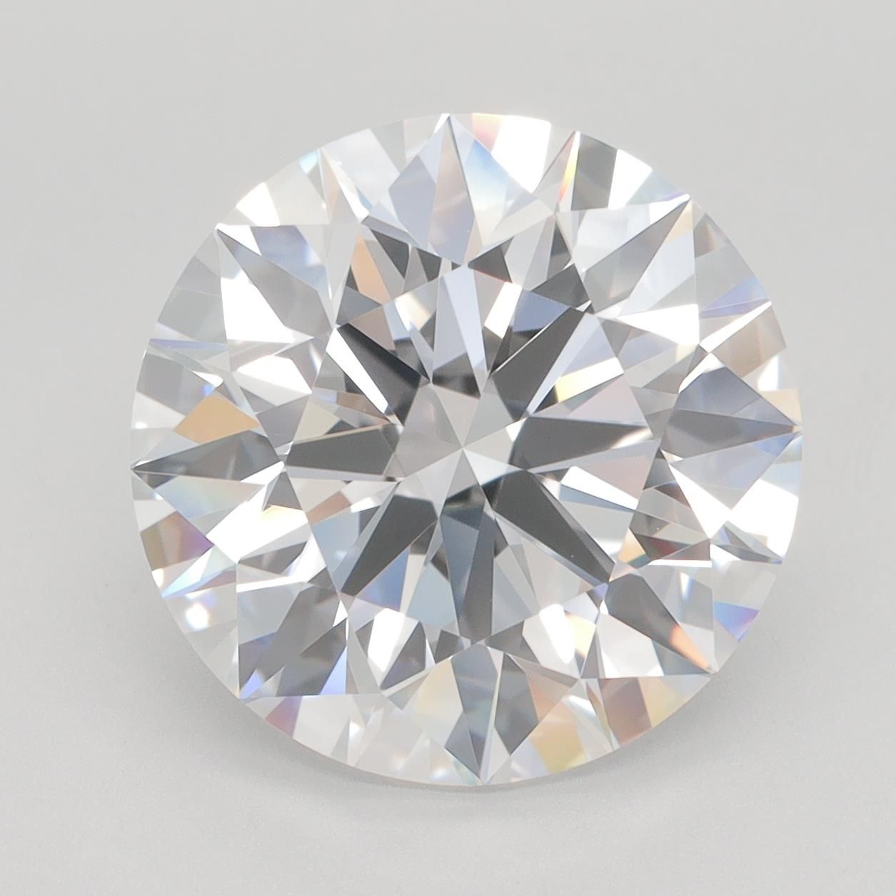 7.17ct Round F IF Lab-Grown Diamond