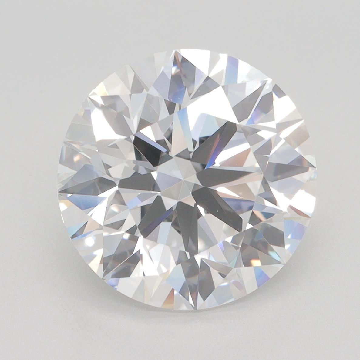 5.46ct Round F IF Lab-Grown Diamond