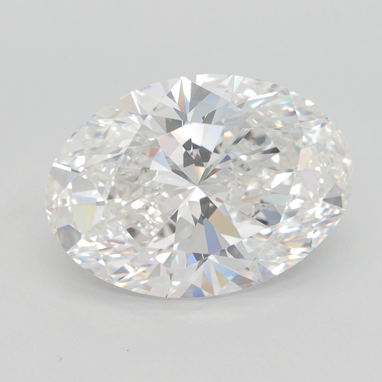 5.76ct Oval F IF Lab-Grown Diamond