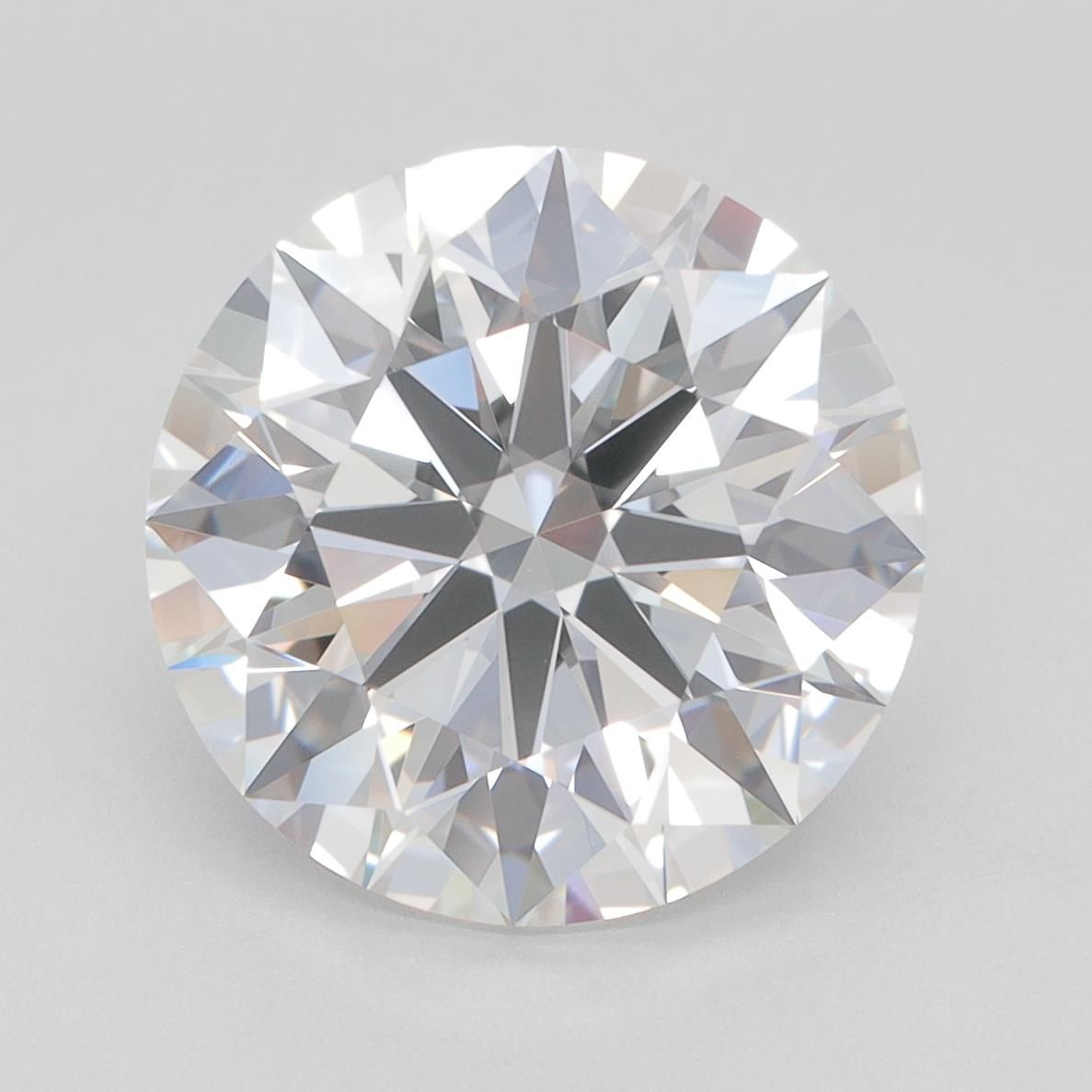 5.22ct Round F IF Lab-Grown Diamond