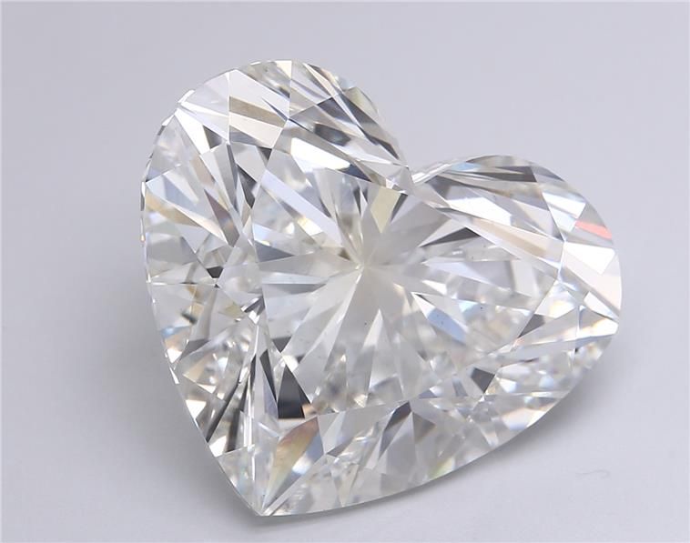 14.07 Carat HEART Shape G Colour VS2 Clarity  Cut - White Lab Diamond - 35864