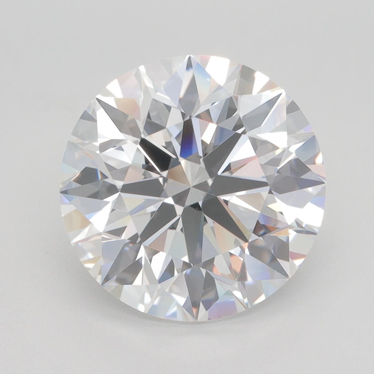 6.24ct Round F IF Lab-Grown Diamond