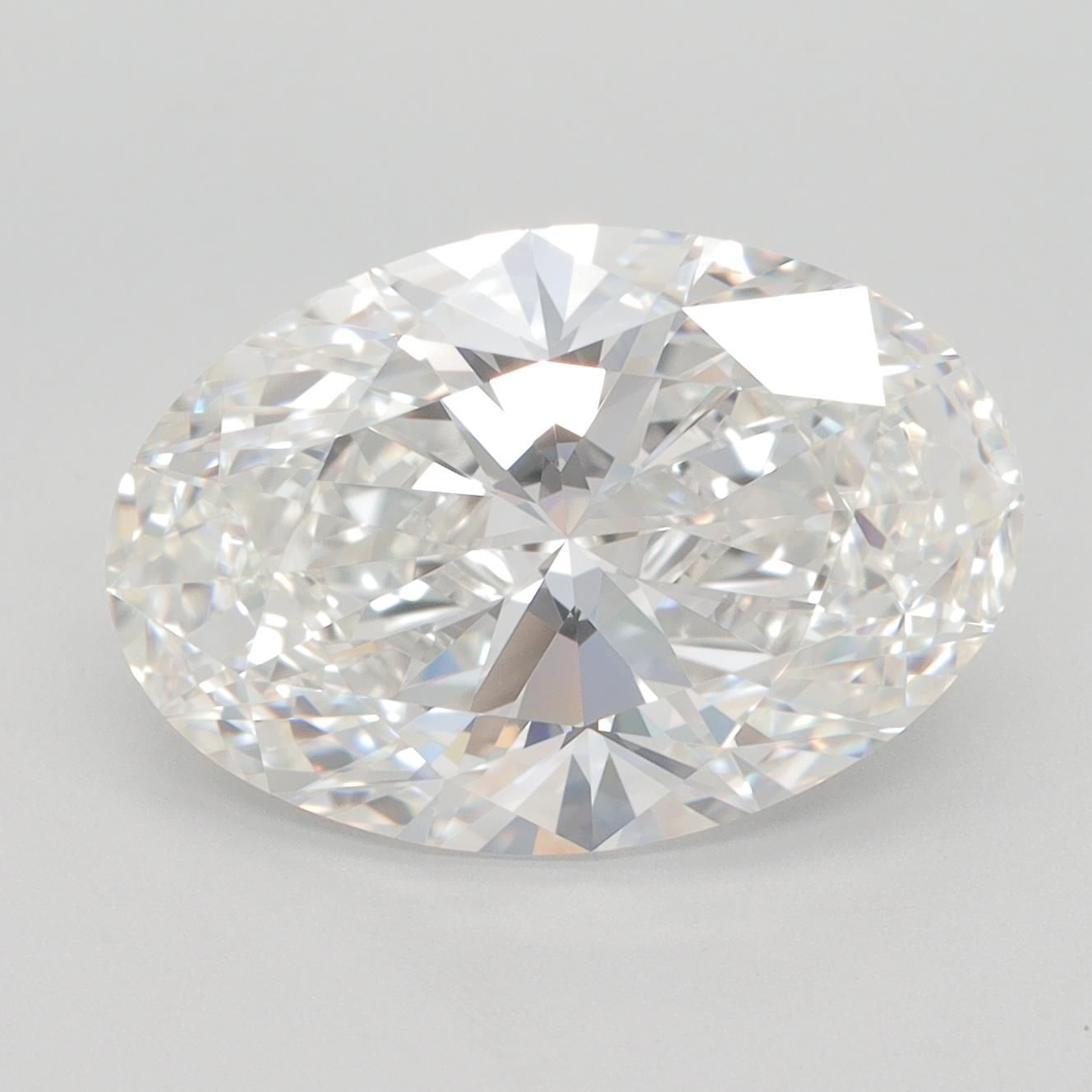 5.72ct Oval F IF Lab-Grown Diamond