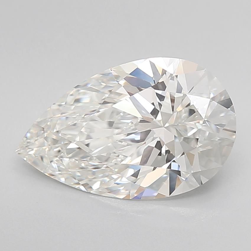 3.04ct Pear F IF Lab-Grown Diamond