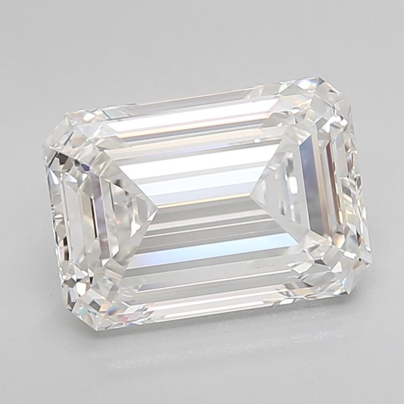 3.65ct Emerald F IF Lab-Grown Diamond