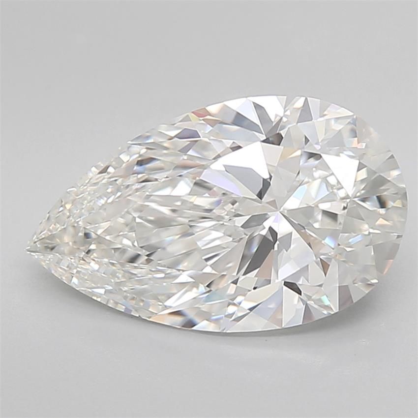3.7ct Pear F IF Lab-Grown Diamond