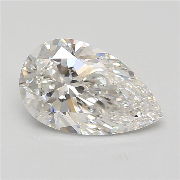 4.07ct Pear F VS2 Lab-Grown Diamond