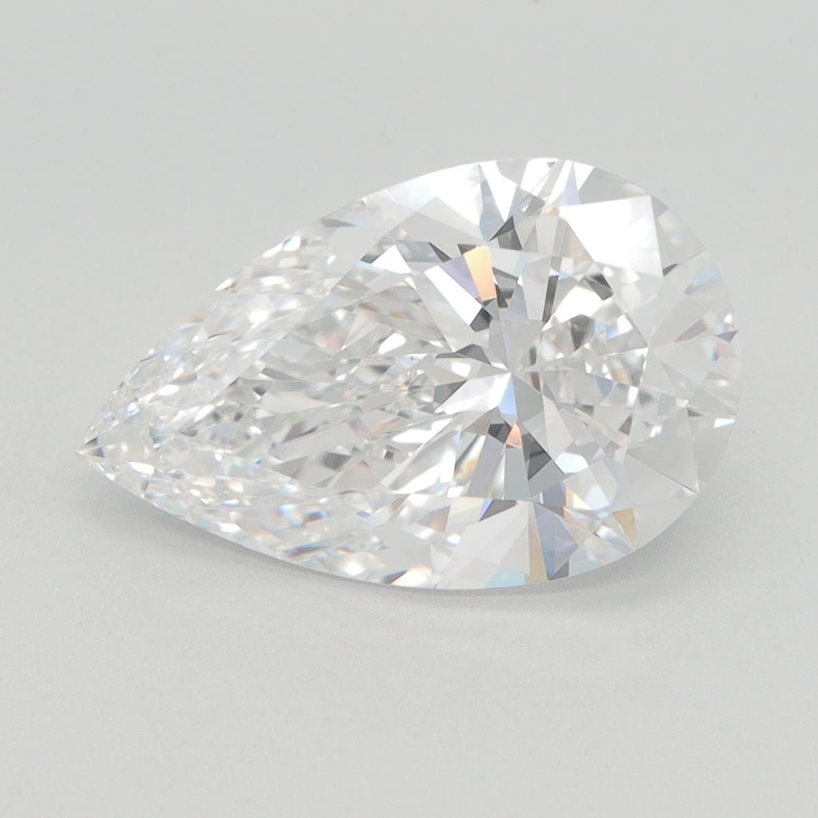 3.06ct Pear D VVS2 Lab-Grown Diamond