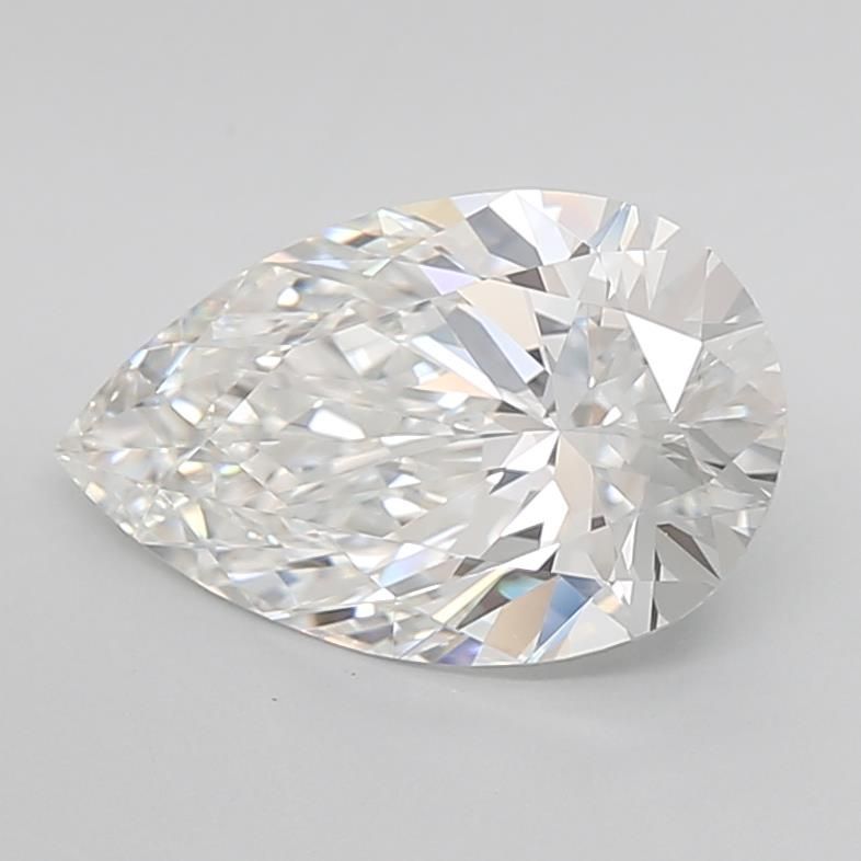 3.03ct Pear F IF Lab-Grown Diamond