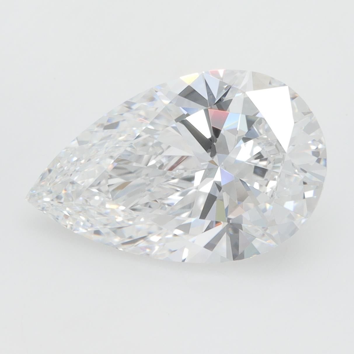 3.08ct Pear D VVS2 Lab-Grown Diamond