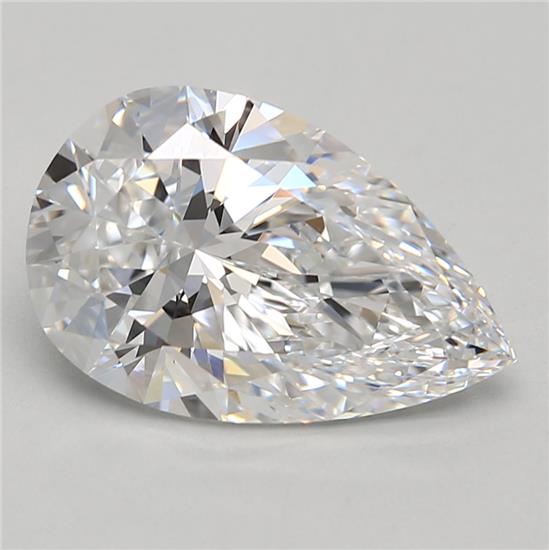 2.92ct Pear D IF Lab-Grown Diamond