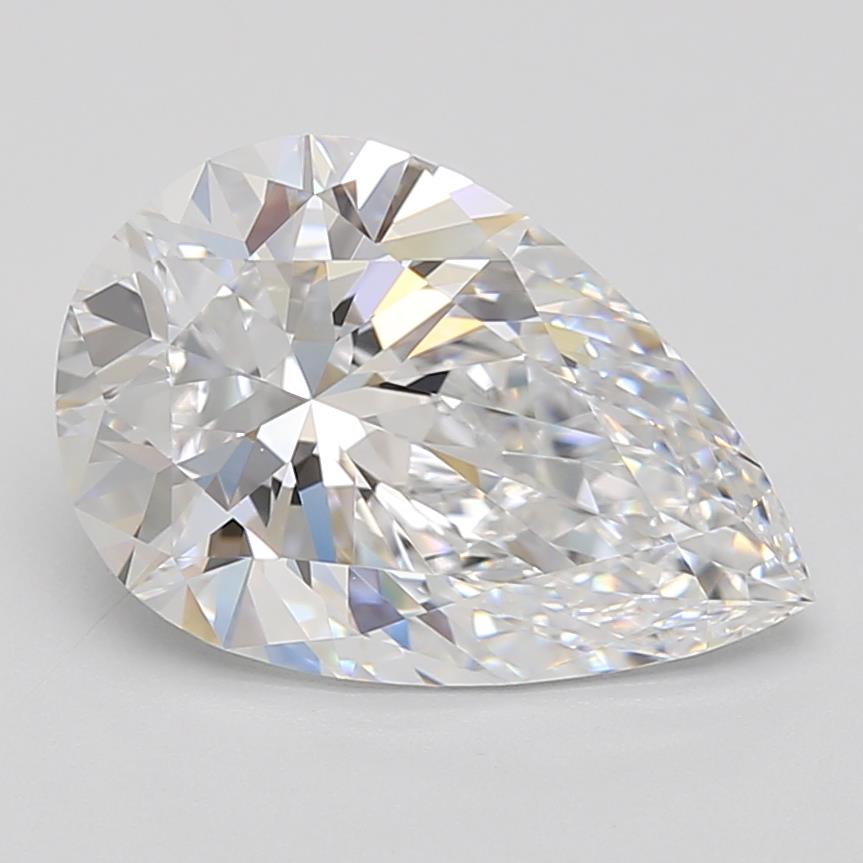 2.8ct Pear D IF Lab-Grown Diamond