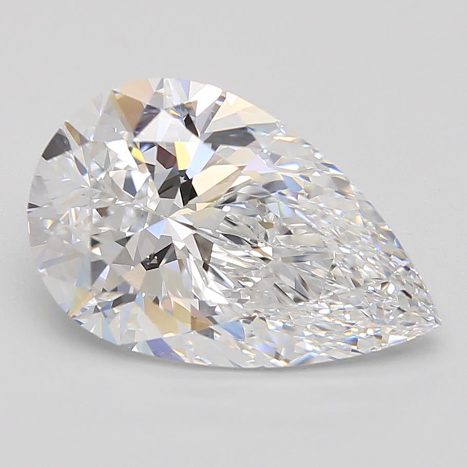 3.18ct Pear D IF Lab-Grown Diamond