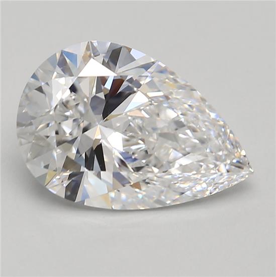 2.66ct Pear D VVS2 Lab-Grown Diamond