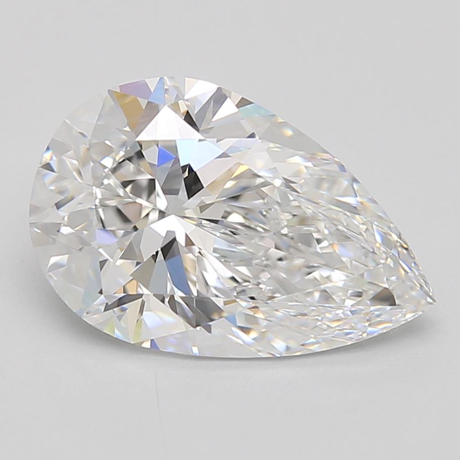 3.07ct Pear D IF Lab-Grown Diamond