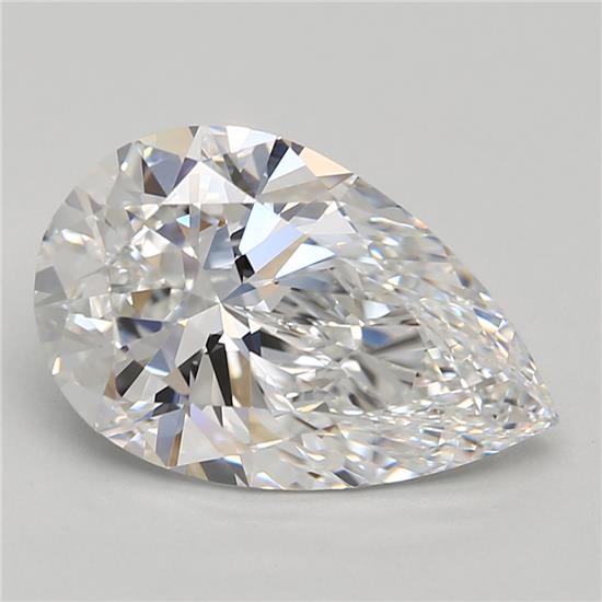 3.17ct Pear E IF Lab-Grown Diamond