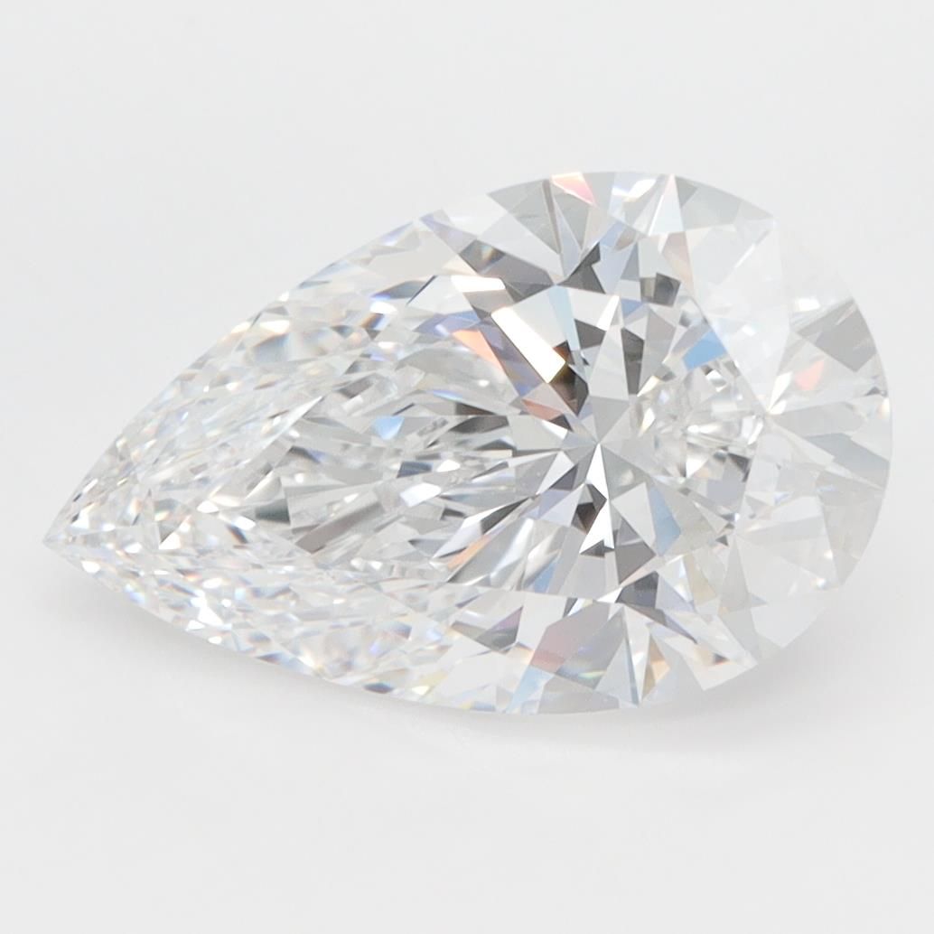 3.08ct Pear D IF Lab-Grown Diamond