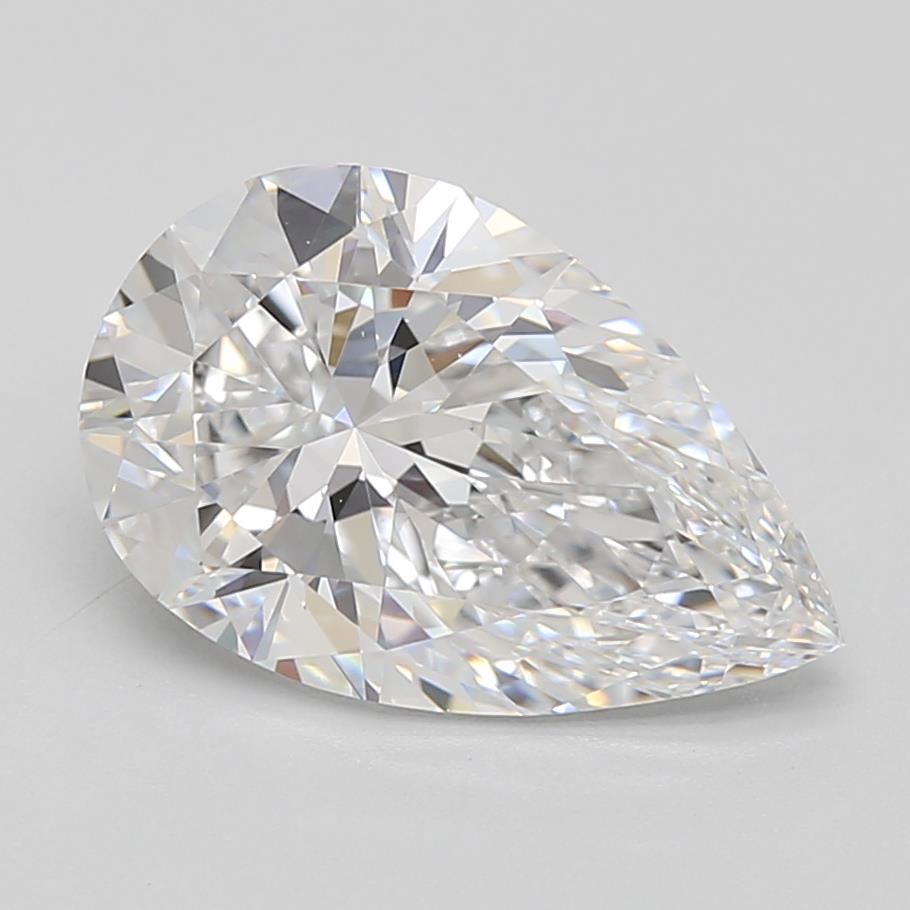 2.83ct Pear D IF Lab-Grown Diamond
