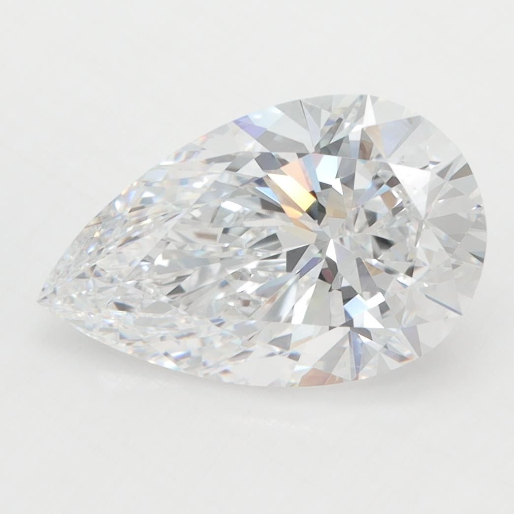 3.08ct Pear D VVS1 Lab-Grown Diamond