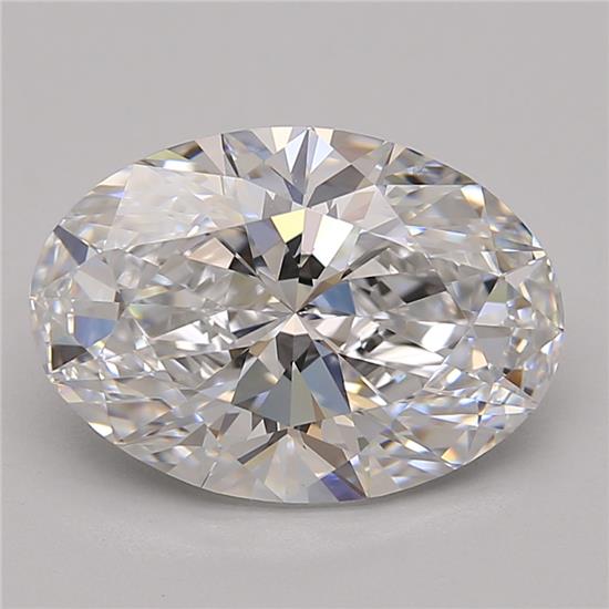 3.78ct Oval D FL Lab-Grown Diamond