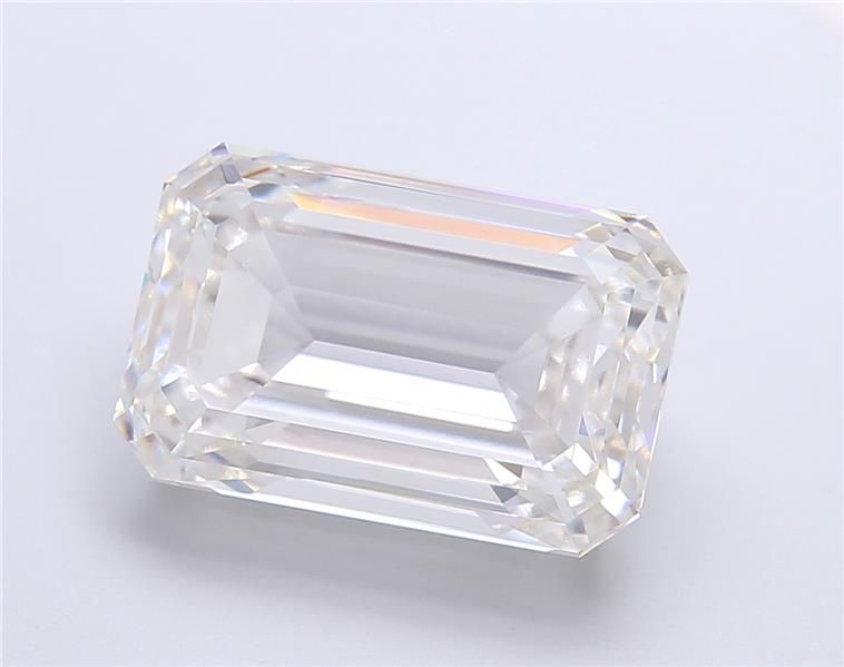 10.10 Carat EMERALD Shape G Colour VVS2 Clarity  Cut - White Lab Diamond - 173608