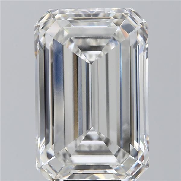 10.51 Carat EMERALD Shape G Colour VVS2 Clarity  Cut - White Lab Diamond - 93644