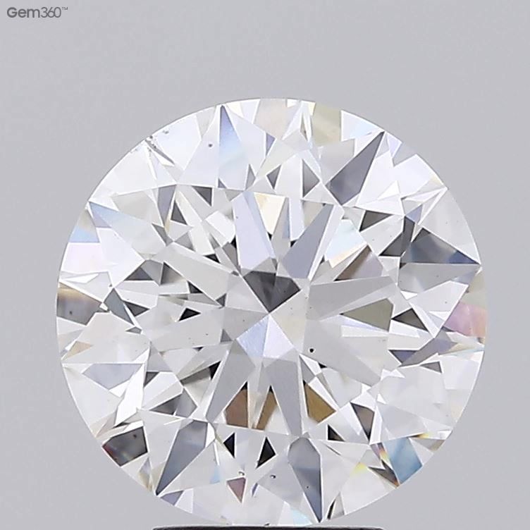5.51ct Round F VS2 Lab-Grown Diamond