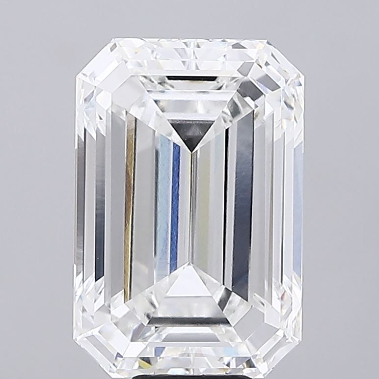 13.04 Carat EMERALD Shape E Colour VVS2 Clarity  Cut - White Lab Diamond - 1373616
