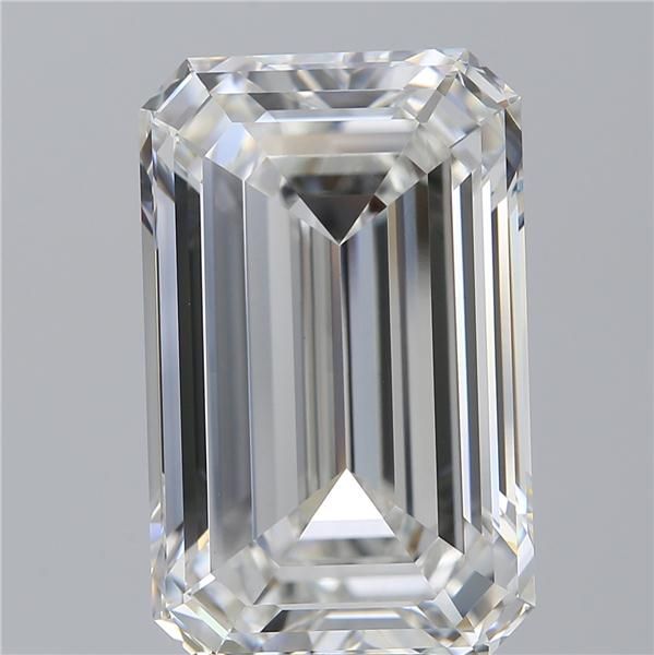 10.51 Carat EMERALD Shape F Colour VVS2 Clarity  Cut - White Lab Diamond - 114550