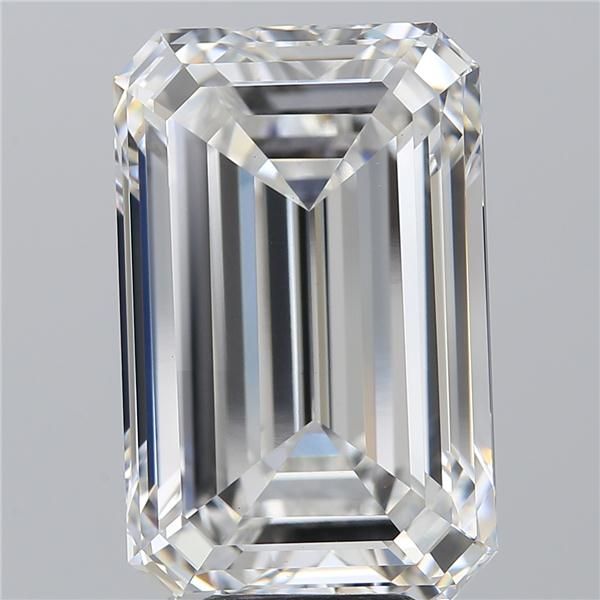 9.76 Carat EMERALD Shape F Colour VVS2 Clarity  Cut - White Lab Diamond - 184008