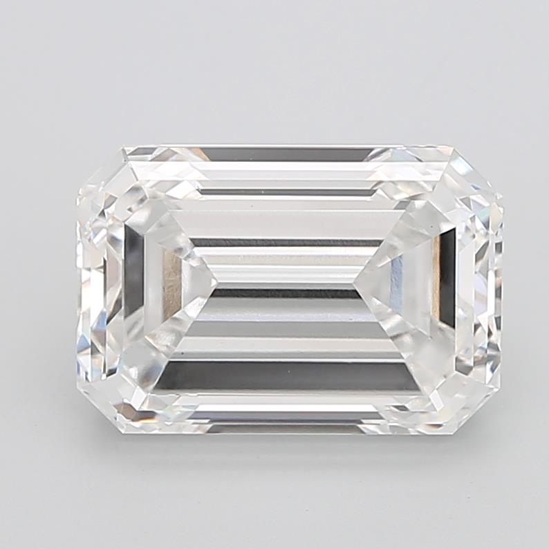 10.07 Carat EMERALD Shape F Colour VVS2 Clarity  Cut - White Lab Diamond - 413344