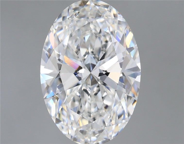 5.54ct Oval F VVS2 Lab-Grown Diamond