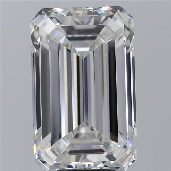 10.10 Carat EMERALD Shape F Colour VVS2 Clarity  Cut - White Lab Diamond - 840470