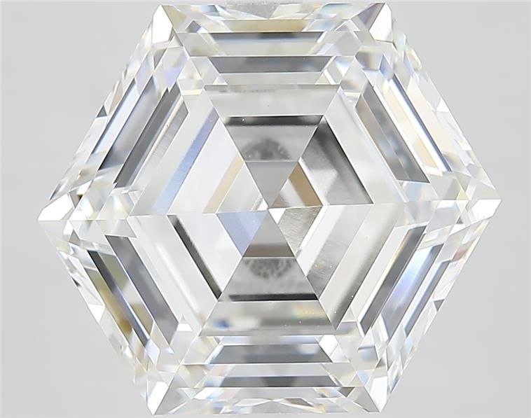 9.05ct Hexagonal F VVS2 Lab-Grown Diamond