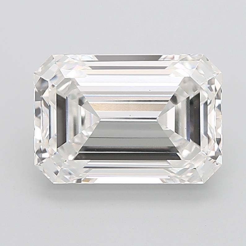 10.08 Carat EMERALD Shape F Colour VS2 Clarity  Cut - White Lab Diamond - 413336