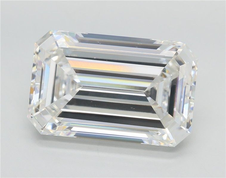 10.02 Carat EMERALD Shape F Colour VVS2 Clarity  Cut - White Lab Diamond - 338042