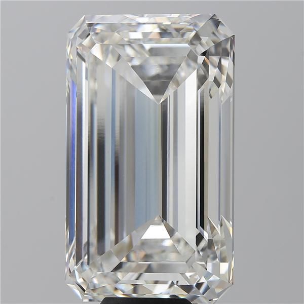 13.09 Carat EMERALD Shape F Colour VVS2 Clarity  Cut - White Lab Diamond - 840375